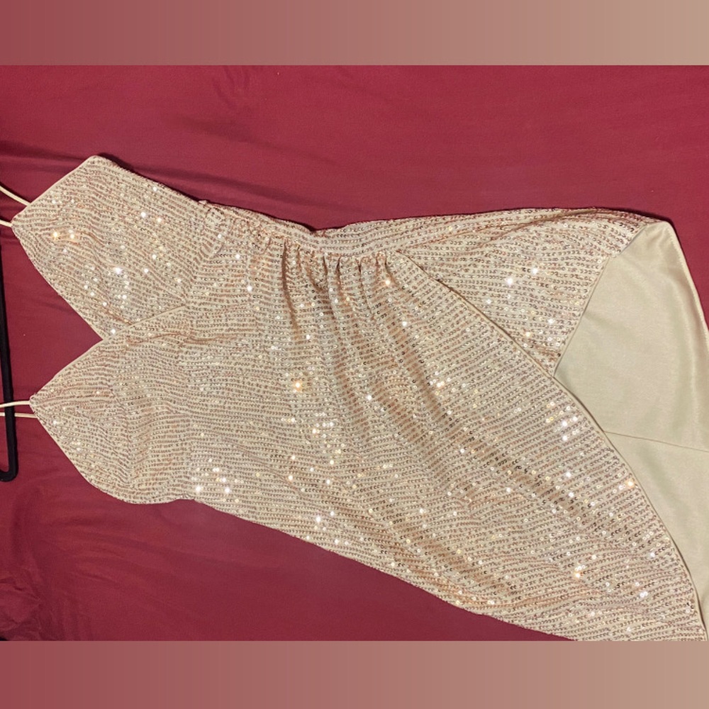 Gold dress